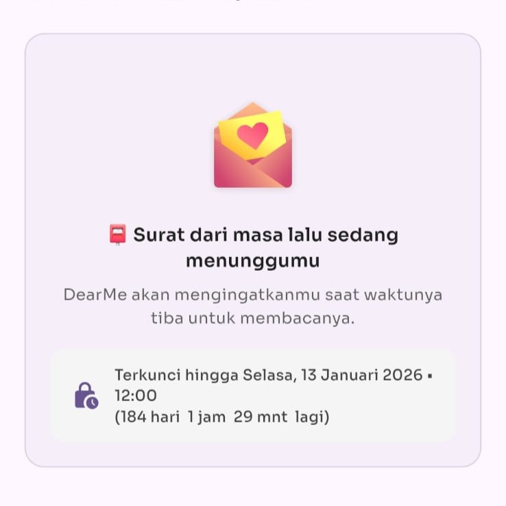 Ilustrasi menulis surat harapan ke diri sendiri